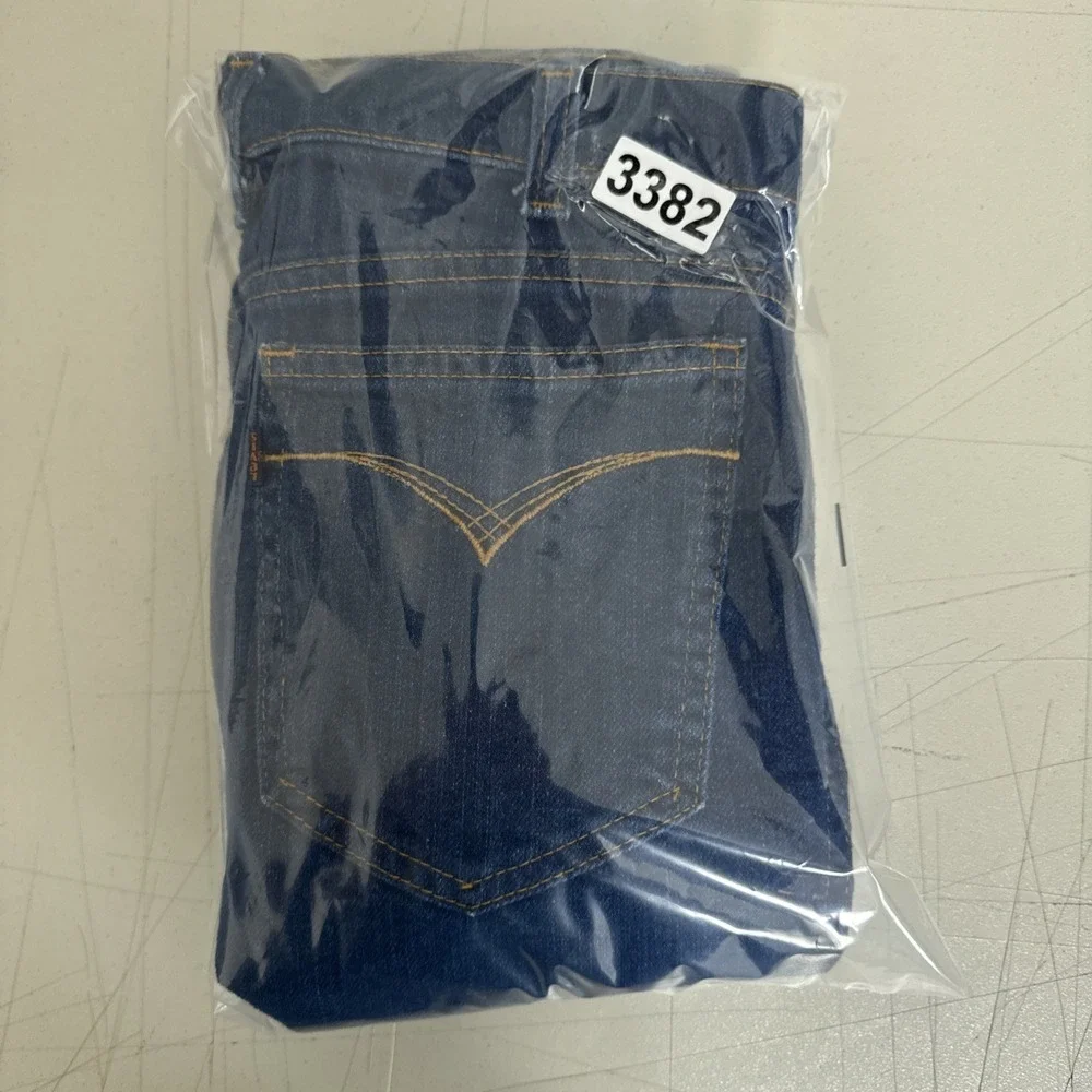 Vintage Levis Movin On Jeans Womens 26x28‎ Bootcut Talon Zipper Rare Dark Denim